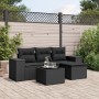 5-piece garden furniture set and black synthetic rattan cushions by , Garden sets - Ref: Foro24-3254812, Price: 335,29 €, Dis...