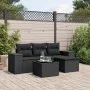 5-piece garden furniture set and black synthetic rattan cushions by , Garden sets - Ref: Foro24-3254812, Price: 341,15 €, Dis...