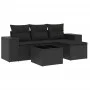 5-piece garden furniture set and black synthetic rattan cushions by , Garden sets - Ref: Foro24-3254812, Price: 341,15 €, Dis...