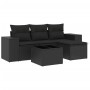 5-teiliges Gartenmöbel-Set und schwarze synthetische Rattankissen von , Gartensets - Ref: Foro24-3254812, Preis: 335,29 €, Ra...