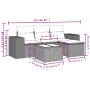 5-piece garden furniture set and black synthetic rattan cushions by , Garden sets - Ref: Foro24-3254812, Price: 335,29 €, Dis...