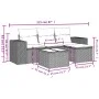5-piece garden furniture set and black synthetic rattan cushions by , Garden sets - Ref: Foro24-3254812, Price: 341,15 €, Dis...