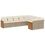 9-piece garden sofa set with beige synthetic rattan cushions by , Garden sets - Ref: Foro24-3260385, Price: 643,94 €, Discoun...