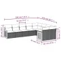 9-teiliges Gartensofa-Set mit beigen synthetischen Rattankissen von , Gartensets - Ref: Foro24-3260385, Preis: 643,94 €, Raba...