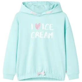 Wassergrüner Kinder-Hoodie 128 von , Kinder-T-Shirts - Ref: Foro24-11427, Preis: 11,57 €, Rabatt: %