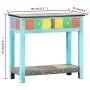 Mesa consola pintada a mano madera maciza de mango 80x35x75 cm de vidaXL, Mesas auxiliares - Ref: Foro24-286160, Precio: 188,...