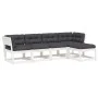 5-piece garden sofa set with solid white pine wood cushions by , Garden sets - Ref: Foro24-3217011, Price: 540,10 €, Discount: %