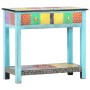 Hand-painted solid mango wood console table 80x35x75 cm by vidaXL, Side tables - Ref: Foro24-286160, Price: 172,57 €, Discoun...