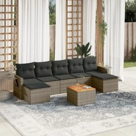 8-piece garden sofa set and gray synthetic rattan cushions by , Garden sets - Ref: Foro24-3257026, Price: 460,13 €, Discount: %