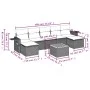 8-piece garden sofa set and gray synthetic rattan cushions by , Garden sets - Ref: Foro24-3257026, Price: 460,13 €, Discount: %