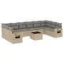 11-piece garden sofa set with beige synthetic rattan cushions by , Garden sets - Ref: Foro24-3253016, Price: 685,47 €, Discou...