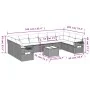 11-piece garden sofa set with beige synthetic rattan cushions by , Garden sets - Ref: Foro24-3253016, Price: 685,47 €, Discou...