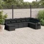 8-piece garden sofa set and black synthetic rattan cushions by , Garden sets - Ref: Foro24-3252892, Price: 530,17 €, Discount: %