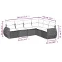 Garden sofa set with cushions 6 pieces beige synthetic rattan by , Garden sets - Ref: Foro24-3253746, Price: 421,24 €, Discou...