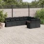 8-teiliges Gartensofa-Set und schwarze synthetische Rattankissen von , Gartensets - Ref: Foro24-3258702, Preis: 596,70 €, Rab...