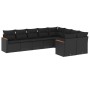 8-piece garden sofa set and black synthetic rattan cushions by , Garden sets - Ref: Foro24-3258702, Price: 618,50 €, Discount: %