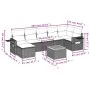 8-piece garden sofa set and gray synthetic rattan cushions by , Garden sets - Ref: Foro24-3257005, Price: 484,17 €, Discount: %