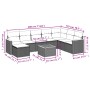 9-teiliges Gartenmöbel-Set und graue synthetische Rattankissen von , Gartensets - Ref: Foro24-3258658, Preis: 530,61 €, Rabat...