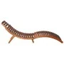 Liege mit Tisch aus massivem braunem Akazienholz von vidaXL, Liegen - Ref: Foro24-46653, Preis: 158,44 €, Rabatt: %