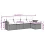 Garden sofa set with cushions 5 pieces gray synthetic rattan by , Garden sets - Ref: Foro24-3252427, Price: 316,61 €, Discoun...