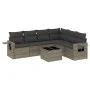 7-piece garden sofa set with gray PE rattan cushions by , Garden sets - Ref: Foro24-3252557, Price: 440,98 €, Discount: %