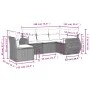 Garden sofa set with cushions 5 pieces beige synthetic rattan by , Garden sets - Ref: Foro24-3253706, Price: 369,39 €, Discou...