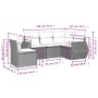 Gartensofa-Set mit Kissen, 5-teilig, beiges synthetisches Rattan von , Gartensets - Ref: Foro24-3253706, Preis: 368,13 €, Rab...