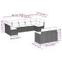9-teiliges Gartensofa-Set mit beigen synthetischen Rattankissen von , Gartensets - Ref: Foro24-3258691, Preis: 631,47 €, Raba...