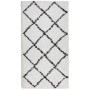 Moderner Langflor-Teppich PAMPLONA in Creme und Schwarz, 60 x 110 cm von , Teppiche - Ref: Foro24-375360, Preis: 22,99 €, Rab...