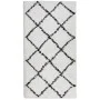 PAMPLONA cream and black modern long pile rug 60x110 cm by , Rugs - Ref: Foro24-375360, Price: 21,18 €, Discount: %