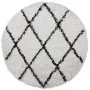 Modern high pile rug PAMPLONA cream and black Ø 280 cm by , Rugs - Ref: Foro24-375381, Price: 116,33 €, Discount: %