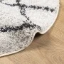 Modern high pile rug PAMPLONA cream and black Ø 280 cm by , Rugs - Ref: Foro24-375381, Price: 116,33 €, Discount: %