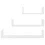 Estante de pared 3 piezas madera contrachapada blanco de vidaXL, Estantes y estanterías - Ref: Foro24-800198, Precio: 18,83 €...