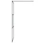 Black semi-frosted ESG glass shower screen 100x195 cm by , Shower walls and screens - Ref: Foro24-152107, Price: 167,79 €, Di...
