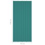 Grün verzinktes Stahldachpaneel 12 Einheiten 100x45 cm von , Decke - Ref: Foro24-317211, Preis: 77,21 €, Rabatt: %