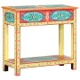 Hand painted solid mango wood console table 80x35x75 cm by vidaXL, Side tables - Ref: Foro24-286159, Price: 189,81 €, Discoun...