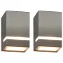 Lámparas de pared de exterior 2 uds 35 W plateado semicircular de , Iluminación de exterior - Ref: Foro24-45650, Precio: 36,8...