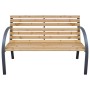 Banco de jardín madera maciza abeto 112 cm de , Bancos de jardín - Ref: Foro24-319573, Precio: 90,28 €, Descuento: %