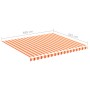 Tela de repuesto para toldo amarillo y naranja 4x3,5 m by , Awnings - Ref: Foro24-312018, Price: 63,95 €, Discount: %