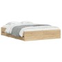 Cama con cajones madera ingeniería roble Sonoma 150x200 cm de , Camas y somieres - Ref: Foro24-3207268, Precio: 197,71 €, Des...