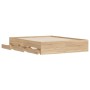 Cama con cajones madera ingeniería roble Sonoma 150x200 cm de , Camas y somieres - Ref: Foro24-3207268, Precio: 197,71 €, Des...