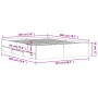 Cama con cajones madera ingeniería roble Sonoma 150x200 cm de , Camas y somieres - Ref: Foro24-3207268, Precio: 197,71 €, Des...