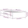 Bett aus Sonoma-Eichenholzwerkstoff mit Schubladen 90x200 cm von , Betten und Lattenroste - Ref: Foro24-3207296, Preis: 128,5...