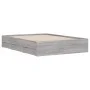 Sonoma gray engineered wood bed with drawers 135x190 cm by , Beds and slatted bases - Ref: Foro24-3207313, Price: 198,54 €, D...