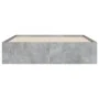 Concrete gray engineered wood bed with drawers 135x190 cm by , Beds and slatted bases - Ref: Foro24-3207311, Price: 178,74 €,...
