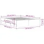 Sonoma gray engineered wood bed with drawers 135x190 cm by , Beds and slatted bases - Ref: Foro24-3207313, Price: 198,54 €, D...