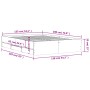 Cama con cajones madera ingeniería gris hormigón 135x190 cm de , Camas y somieres - Ref: Foro24-3207311, Precio: 187,73 €, De...