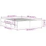 Concrete gray engineered wood bed with drawers 135x190 cm by , Beds and slatted bases - Ref: Foro24-3207311, Price: 178,74 €,...
