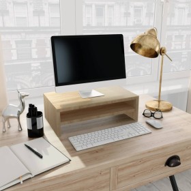 Monitorständer aus Sonoma-Eichensperrholz, 42 x 24 x 13 cm von vidaXL, TV-Möbel - Ref: Foro24-800219, Preis: 22,68 €, Rabatt: %
