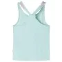 Camiseta de tirantes infantil verde menta claro 128 de , Camisetas para niños - Ref: Foro24-10672, Precio: 8,39 €, Descuento: %